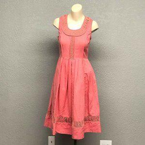 Anthropologie Plenty Tracy Reese Coral Rope Dress,